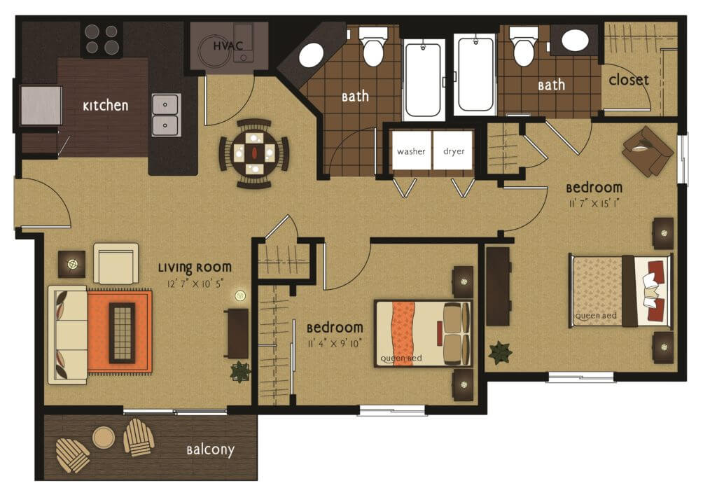 Gateway 2 bedroom scaled