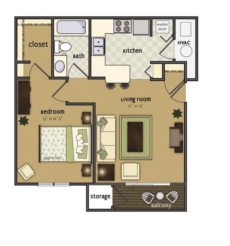 Grayson 1 bedroom scaled