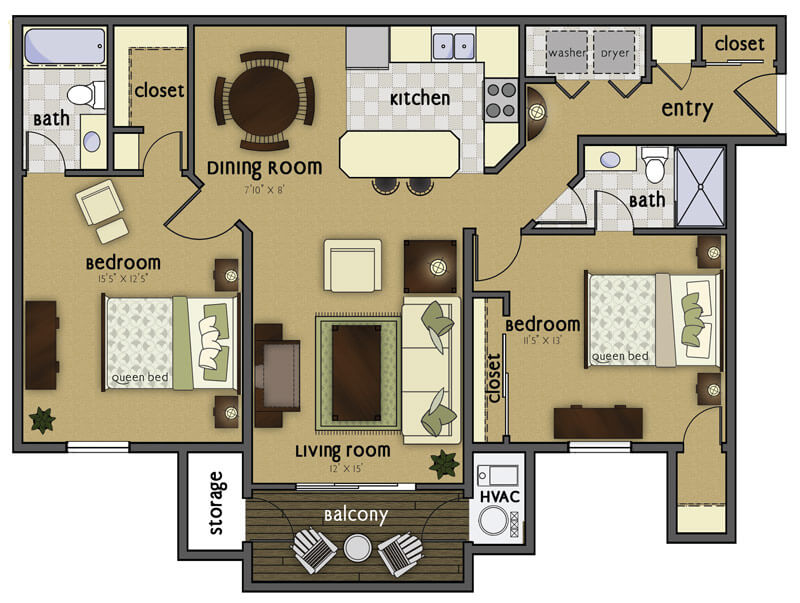 Floor Plan — Highpointe by Broadmoor Broadmoor
