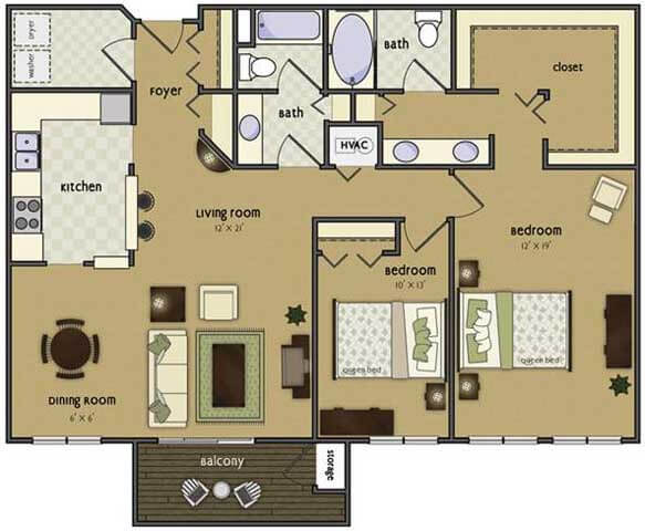 The floor plan for Wyndham Hill - Oakmont