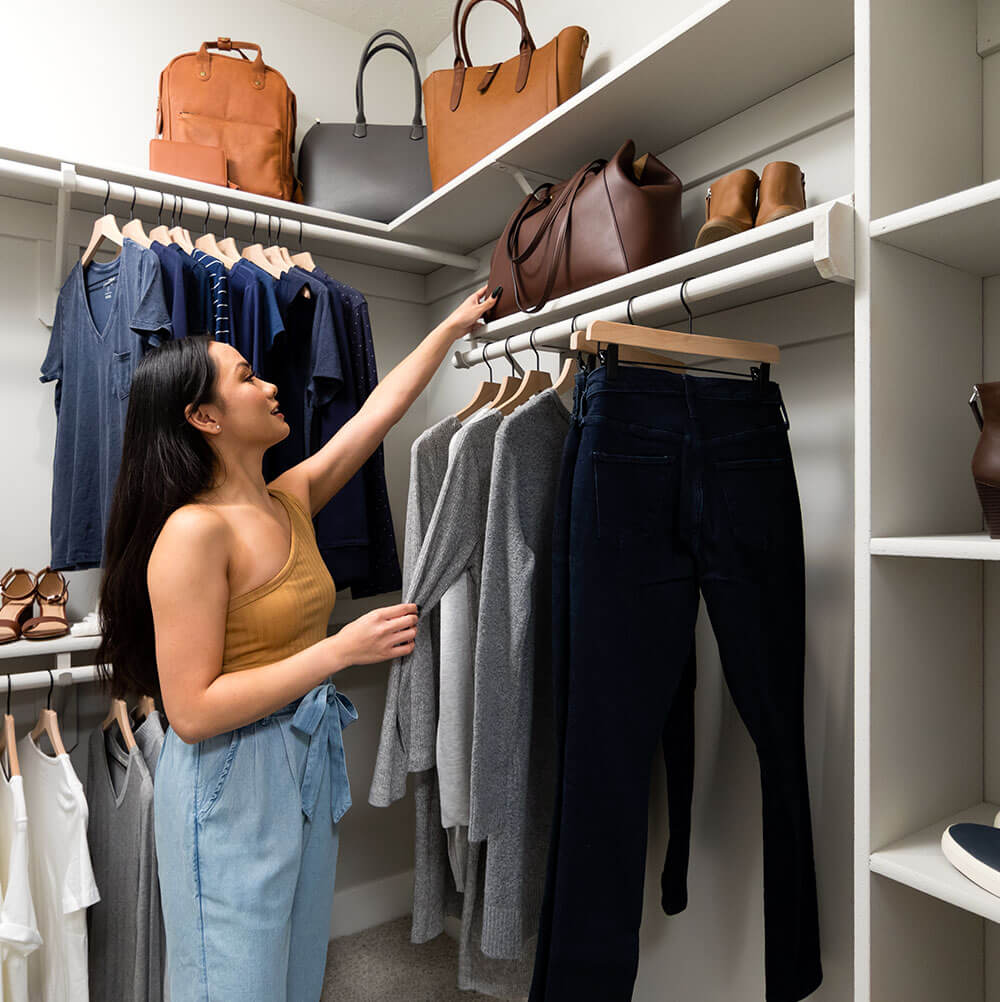 resdient in her closet